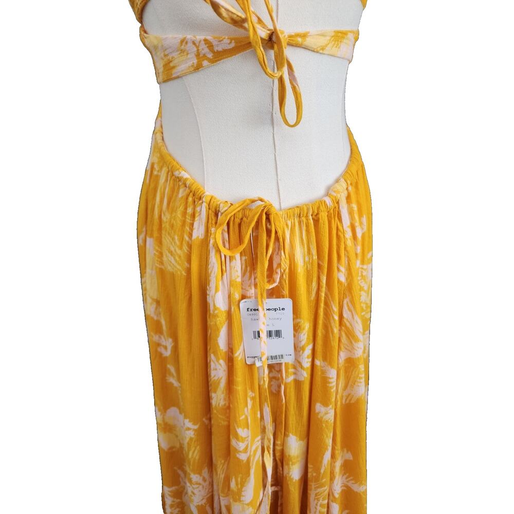 Sleeveless Floral Yellow Summer Maxi Dress - Picture 7 of 12